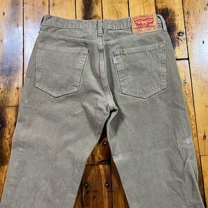 Levi’s 514 Mens 32x28* Corduroy Pants Straight Casual Beige Tan White Tab Read